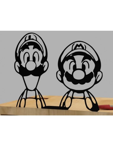 Silhouette de Mario et Luigi